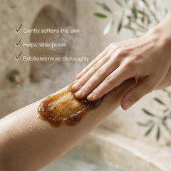 Jardin d Oleane 100% Natural Moroccan Black Soap with Eucalyptus Essential Oil – 500g