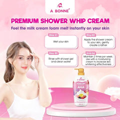 A Bonne Yogurt Niacinamide AHA Premium Shower Whip Cream – 450ml