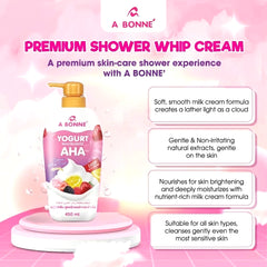 A Bonne Yogurt Niacinamide AHA Premium Shower Whip Cream – 450ml