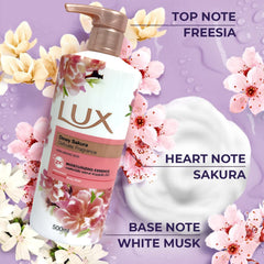 Lux Dewy Sakura 2X Moisturizing Essence Body Wash – 500ml