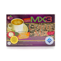 MX3 Coffee Mix with Mangosteen Exocarp – 10 Sachets x 10g (100g Box)