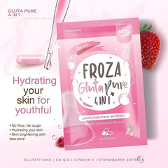 Froza Gluta Pure 4in1 Dietary Supplement – 60 Capsules (Made in Thailand)