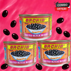 Orchid Fermented Salted Black Beans – 180g × 3 Combo Offer