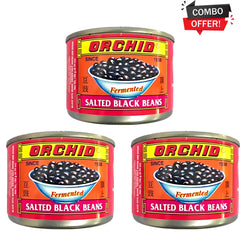 Orchid Fermented Salted Black Beans – 180g × 3 Combo Offer