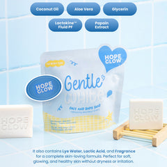 LUNA AURA Hope Glow Gentle White Soap – 50g (3 Bars per Pouch)