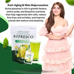 BMRS Beauty Essentials Placenta Collagen Refresco – Calamansi Flavor (10 Sachets / 180g)