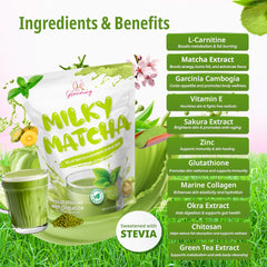 Glowming Shape Milky Matcha Appetite Suppressant Drink – 200g