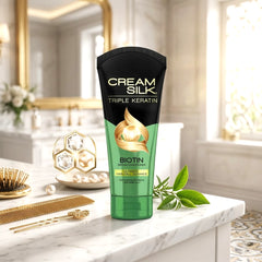 Cream Silk Triple Keratin Biotin Serum Conditioner – Ultimate Hair Fall Defiance (170ml)