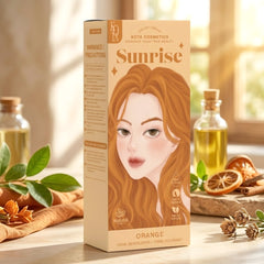 Kota Cosmetics Sunrise Hair Color Set - Orange (100ml + 100ml)