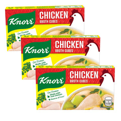 Knorr Chicken Cubes 6 Cubes - 60g (3 Pcs Combo)