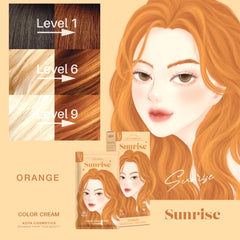 Kota Cosmetics Sunrise Hair Color Set - Orange (100ml + 100ml)