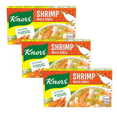 Knorr Shrimp Broth Cubes 6 - 60g (3 Pcs Combo)