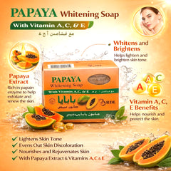 RDL Papaya Whitening Soap with Vitamins A, C & E – 135g