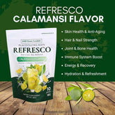 BMRS Beauty Essentials Placenta Collagen Refresco – Calamansi Flavor (10 Sachets / 180g)
