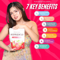 BMRS Beauty Essentials Placenta Collagen Refresco – Red Guava (10 Sachets / 180g)
