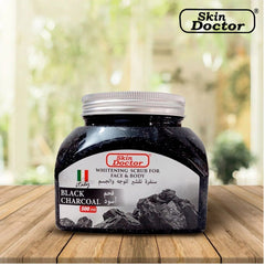 Skin Doctor Face & Body Whitening Scrub – Black Charcoal 500ml