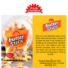 Rich Garden Butter Stick Biscuits Snack – 150g