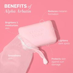 Luxe Organix Niacinamide + Alpha Arbutin Brightening Cloud Soap - 180g