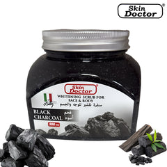 Skin Doctor Face & Body Whitening Scrub – Black Charcoal 500ml