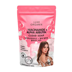 Luxe Organix Niacinamide + Alpha Arbutin Brightening Cloud Soap - 180g