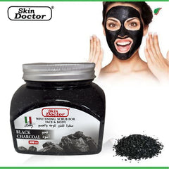 Skin Doctor Face & Body Whitening Scrub – Black Charcoal 500ml