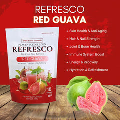 BMRS Beauty Essentials Placenta Collagen Refresco – Red Guava (10 Sachets / 180g)