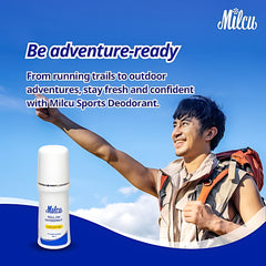 Milcu Unscented Roll-On Deodorant – 50mL
