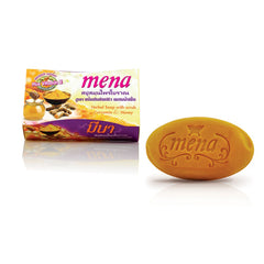 Mena Herbal Soap with Scrub Curcumin & Honey - 100g