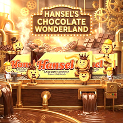 Hansel Chocolate Sandwich Cream-Filled Biscuits - (3 Pcs Combo)