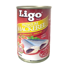 Ligo Premium Mackerel in Tomato Sauce with Chili – 155g