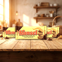 Hansel Chocolate Sandwich Cream-Filled Biscuits - (3 Pcs Combo)