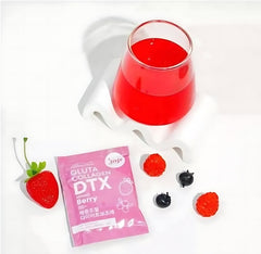 JOJI Secret Young Gluta Collagen DTX Plus+ Mixed Berry 10 Sachets × 20g Each - (3 Pcs Combo)