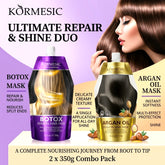 Kormesic Ultimate Repair & Shine Duo – 2 x 350g combo Hair Mask Set