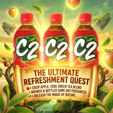 C2 Green Tea Apple Cool & Clean – 355ml (Red) | 3pcs Combo