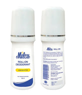 Milcu Unscented Roll-On Deodorant – 50mL