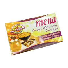 Mena Herbal Soap with Scrub Curcumin & Honey - 100g