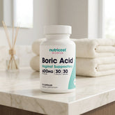 Nutricost Boric Acid Vaginal Suppositories 600mg – 30 Capsules