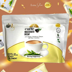 Luxe Slim Caffe Macchiato Decaf Pouch – 210g (10 x 21g Sachets)