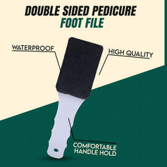 Broad Sand-Dipped Foot File | Double-Sided Pedicure Foot Scrubber for Dry Skin & Callus Removal