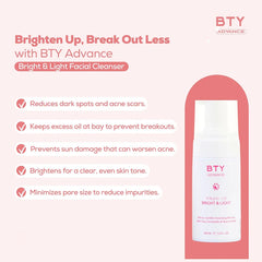 BTY Advance Bright & Light Gentle Cleansing Mousse – 100ml
