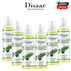 Disaar 100% Natural Rosemary Hair Growth & Skin Care Oil – 6 Pack Combo (100ml each)