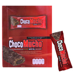 Choco Mucho Dark Chocolate Caramel Wafer Rolls with Cereal Crispies – 10 x 25g Bars