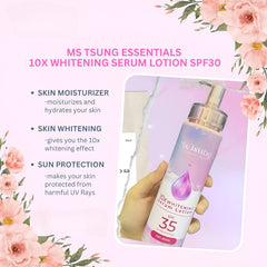 Ms.Tsung Essentials 10x Whitening Serum Lotion SPF30 PA+++ UV Protection – 250 ml