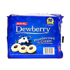 Jack ‘n Jill Dewberry Blueberries ’n Cream Biscuits – 10 x 33g Packs (330g Total)