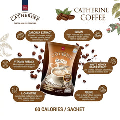 Catherine's Premium Coffee – 100% Arabica | 0% Cholesterol (10 Sachets × 15g)