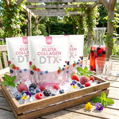 JOJI Secret Young Gluta Collagen DTX Plus+ Mixed Berry 10 Sachets × 20g Each - (3 Pcs Combo)