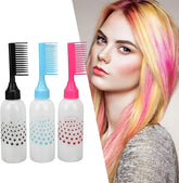 Hair Dye or Oil Applicator Bottle with Root Comb