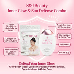S&J Beauty Inner Glow & Sun Defense Combo