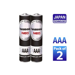 Panasonic AAA Carbon Zinc Batteries – Pack of 2