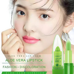 Huxiabeauty Matte Lip Velvet Lipstick – 99% Pure Aloe Vera Color-Changing Lipstick